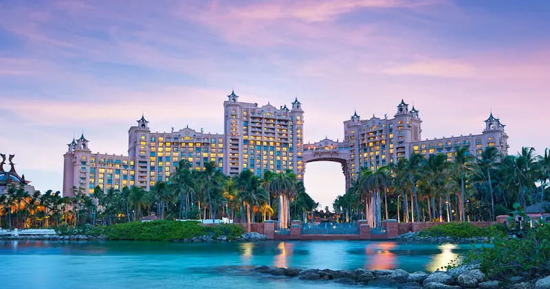 Atlantis Resort på Paradise Island i Bahamas er et av verdens mest luksuriøse casinoer.