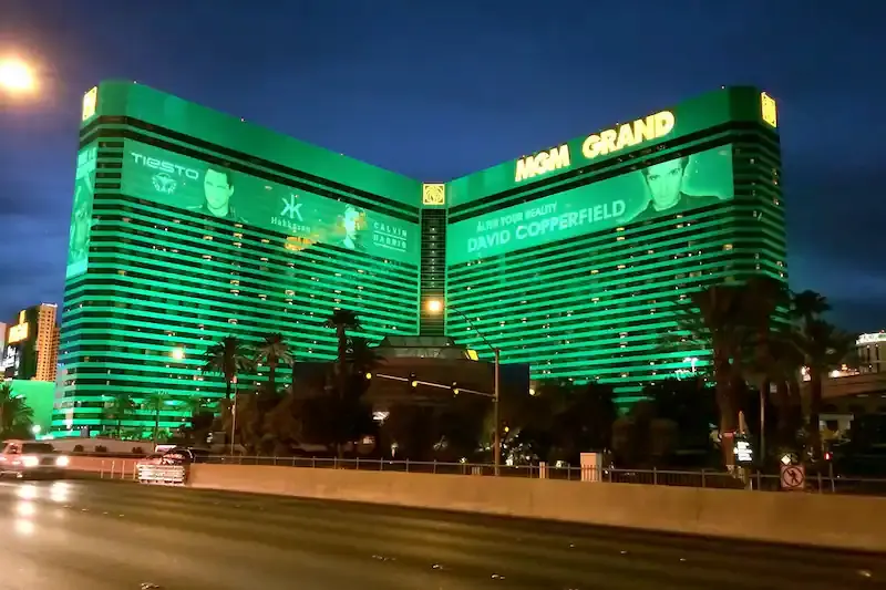 MGM Grand i Las Vegas er 15 930 kvadratmeter