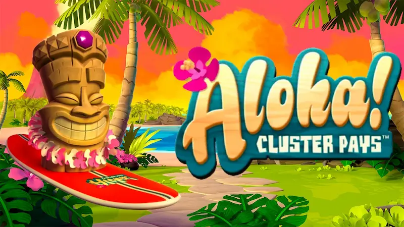 Logoen til spilleautomaten Aloha! Cluster Pay